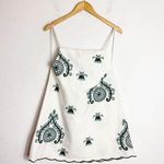 ZARA  Cotton Embroidered Rope Mini Dress Medium Shift Oversized Boxy 6895/058 Photo 3