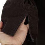 Flax  Brown Button Up Lightweight Lagenlook Jacket Women's Large Photo 2