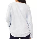 Free People  Callisto Henley Baby Blue Waffle Knit Oversized Women’s size XS Photo 12