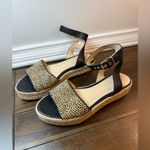 Vince Camuto  Kathalia Sandals
Espadrille Cow Hair Cheetah
Black Leather Size 8 Photo 2