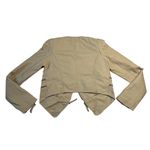 Romeo + Juliet Couture Asymmetrical Crop Moto Faux Leather Jacket Size Small NEW Photo 1