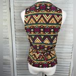 Neiman Marcus  Women's Vintage 80's Southwestern Pattern Silk Vest-Small Photo 1