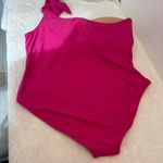 J.Crew NWT Plus Size  Pink Bow One-Shoulder One-Piece Swimsuit - Size 22 Photo 10