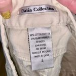 Dalia Collection  off white stretchy office pencil skirt Photo 4