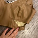 ZARA Faux leather crop top. S Photo 2
