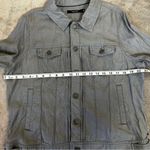 Tahari  Gray Button Down Shirt Jacket Size L Photo 6