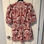 Farm Rio Off-White Tropical Cameo Organic Cotton Romper | M Photo 5