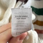 Lulus  Heart to Heart Striped Sweater in Ivory Multi Size‎ Small Photo 5