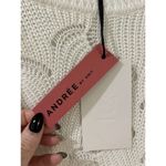 Andree by Unit Med  Women's Size Medium White Long Sleeve Sweater NWT Photo 6
