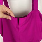 Athleta  Square Neck V Tankini Top Electric Fuchsia Women’s Size 38D/DD Swimwear Photo 3