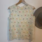 VINTAGE‎ Hand Crochet Pom Tank Photo 1