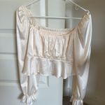 VICI White Silk Top Photo 1