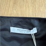 Peppermayo  Top Sleeveless Tie Front Dottie Size US4 Black Photo 3