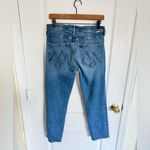 Mother The Mid Rise Dazzler Crop in Different Strokes Blue Size 30 Photo 3