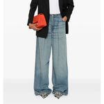 HAIKURE Candy Pleated Jeans Size 28 Blue Photo 2