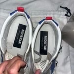 Golden Goose Mid Star in white leather with blue star and dove gray inserts! Photo 2