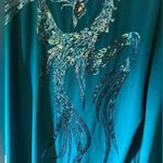Bob Mackie  wearable art size small blue sequins rhinestones metallic shiny Photo 0