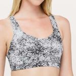Lululemon Free To Be Serene Bra. Serigraph Starlight Black/White. Size 6. Photo 0