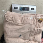 Marine layer  Bridget Slim Wide Leg Crop in Peach Whip Photo 9