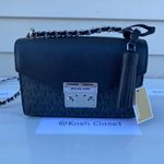 Michael Kors MK Rose SM Crossbody Bag -Black Photo 6