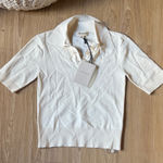GRLFRND  Cream Polo Shirt Photo 0