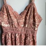 Champagne & Strawberries Blush Pink Lace Dress Medium Homecoming Photo 2