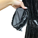 Free People  True Lovin' Velvet One Piece Jumpsuit‎ In Black Size XS Photo 4