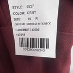 After Six  Bow Neck Open Back Trumpet Gown Cabernet 14 New Photo 7