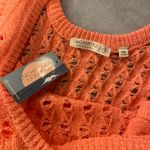 NWT Uncharted Threads Size S Coral Stretchy Knit Crochet Terry Cover Up Dress Pink Photo 12