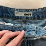 Topshop  motto denim jean high rise mini skirt! Size 6 Photo 3
