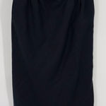 Pendleton Vintage Lined Black Virgin Wool Pencil Skirt 8 Academia Office Classic Photo 0