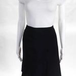 EUC Milly Black Wool High Low Trumpet Skirt 10 Photo 3