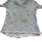 Zadig & Voltaire NWT  Long Sleeve Bedazzled skull top grey Gray size Small Photo 10