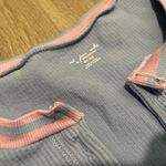 Urban Outfitters  Blue and Pink Crop Top Photo 1