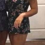 Forever 21 Floral Lace Up Romper Photo 2