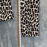 EUC J.Crew Remi Leopard Print High Rise Crop Pants Women's 00 Brown Photo 7