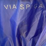 Nordstrom NWOT VIA SPIGA iridescent blue toned puffer jacket Photo 3