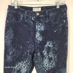 Free People  Dark Acid Wash Skinny Jeans Blue W31 Photo 4