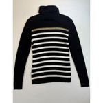 Lauren Ralph Lauren Women's Black Striped Turtleneck Knit Sweater Size M Photo 1