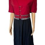 Kari’s Korner Vintage 80s Plus Red Black Witchy Hippie Eclectic Midi Vest Dress Size undefined Photo 0