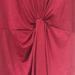 SheIn  Curve 4XL Red Lune Twist Front V Neck Tshirt Dress Office Corporate Work Photo 5