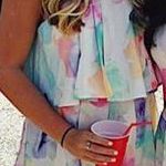 Watercolor Romper Blue Photo 0