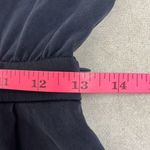 Mara Hoffman  Navy Blue Pink Trim Mini Dress Silk Blend Sleeveless Side Zip Photo 11