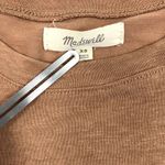 MADEWELLl Linen Blend Cap Sleeve T-Shirt Sz XS Brown Oversized Everyday Travel Photo 3