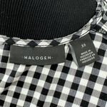 Halogen  | XS | Gingham Check Poplin Ruffle & Button Detail Tunic Top Blouse Photo 2