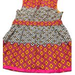 Nicole Miller  Multicolor Geometric Floral Print Sleeveless Shirt Sz M NWT Photo 3