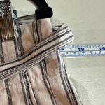 Madewell Linen-Cotton Hi Rise Pants Gray Stripe AN839 Size 14 White Paperbag Photo 10