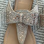 Material Girl Beige Bow Sandals Photo 3