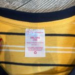 No Boundaries NWT NoBo Women’s XXL / 2X Yellow Striped T-Shirt with Knot Detail Short Sleeves Photo 4