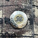 Vintage Cactus M Black Brown Chocolat theme rhinestone button down Jean Jacket Size M Photo 5